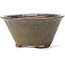 Round brown and blue bonsai pot by Bonsai - 115 x 115 x 55 mm