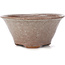 Vaso per bonsai rotondo marrone e bianco di Bonsai - 115 x 115 x 60 mm