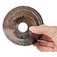 Pot à bonsaï rond marron et blanc par Bonsai - 105 x 105 x 65 mm