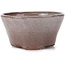 Round brown and white bonsai pot by Bonsai - 105 x 105 x 50 mm