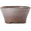 Pot à bonsaï rond marron et blanc par Bonsai - 105 x 105 x 50 mm