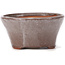 Pot à bonsaï rond marron et blanc par Bonsai - 105 x 105 x 50 mm