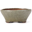 Round brown and white bonsai pot by Bonsai - 115 x 115 x 50 mm