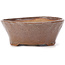 Vaso per bonsai rotondo marrone e bianco di Bonsai - 115 x 115 x 45 mm