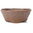 Vaso per bonsai rotondo marrone e bianco di Bonsai - 115 x 115 x 45 mm