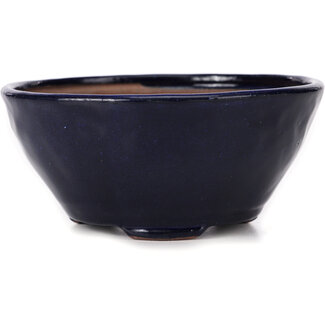 Bonsai 135 mm round blue bonsai pot by Bonsai, Japan