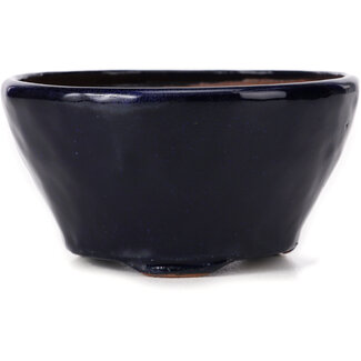 Bonsai 125 mm round blue bonsai pot by Bonsai, Japan