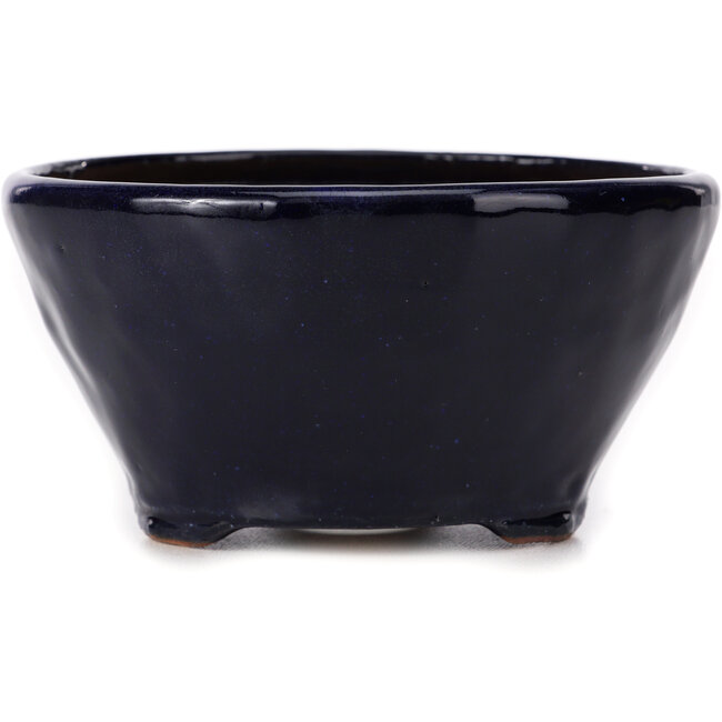 Ronde blauwe bonsaipot van Bonsai - 125 x 125 x 65 mm