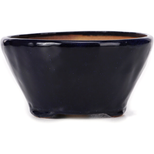Ronde blauwe bonsaipot van Bonsai - 125 x 125 x 65 mm