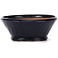 Round blue bonsai pot by Bonsai - 125 x 125 x 50 mm