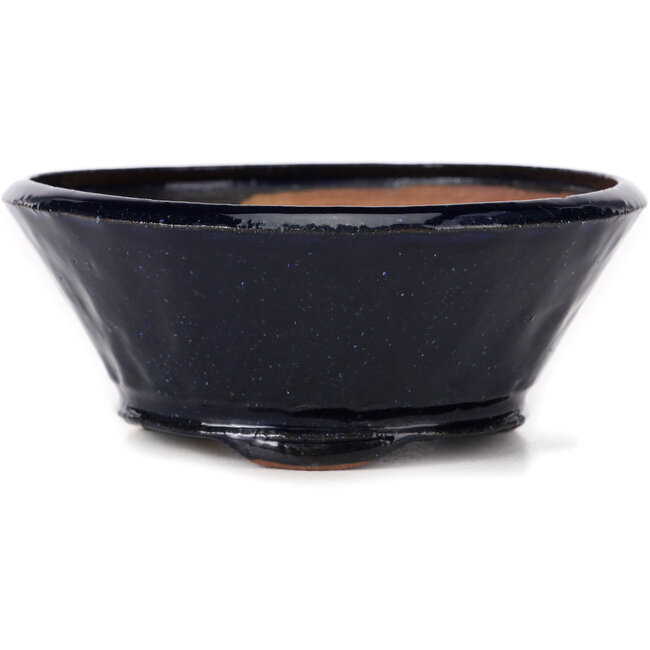 Runde blaue Bonsaischale von Bonsai - 125 x 125 x 50 mm