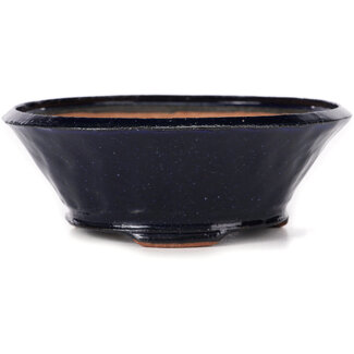 Bonsai 125 mm round blue bonsai pot by Bonsai, Japan