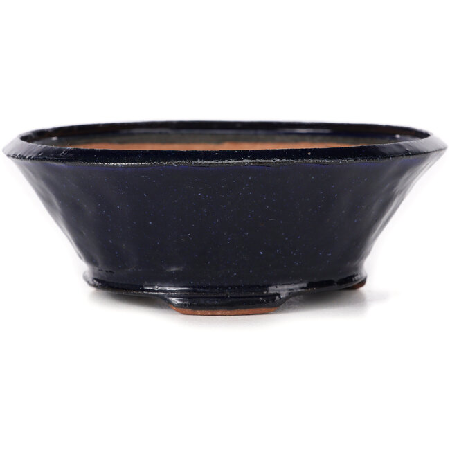 Round blue bonsai pot by Bonsai - 125 x 125 x 45 mm