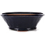 Round blue bonsai pot by Bonsai - 125 x 125 x 45 mm