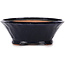 Round blue bonsai pot by Bonsai - 125 x 125 x 45 mm