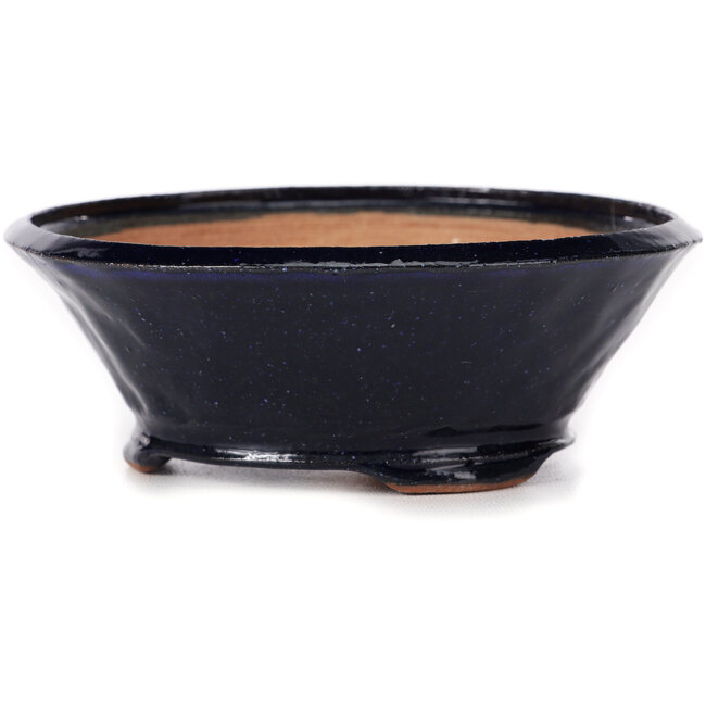 Round blue bonsai pot by Bonsai - 125 x 125 x 45 mm