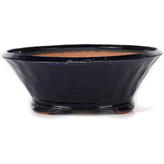 Runde blaue Bonsaischale von Bonsai - 125 x 125 x 45 mm