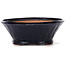 Round blue bonsai pot by Bonsai - 125 x 125 x 45 mm