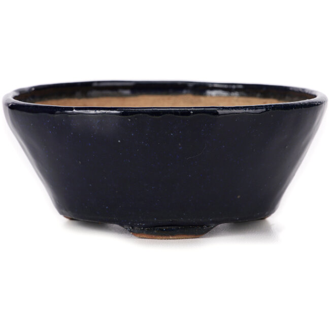 Round blue bonsai pot by Bonsai - 120 x 120 x 50 mm