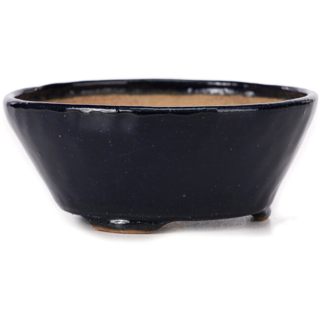 Maceta de bonsái redonda azul de Bonsai - 120 x 120 x 50 mm