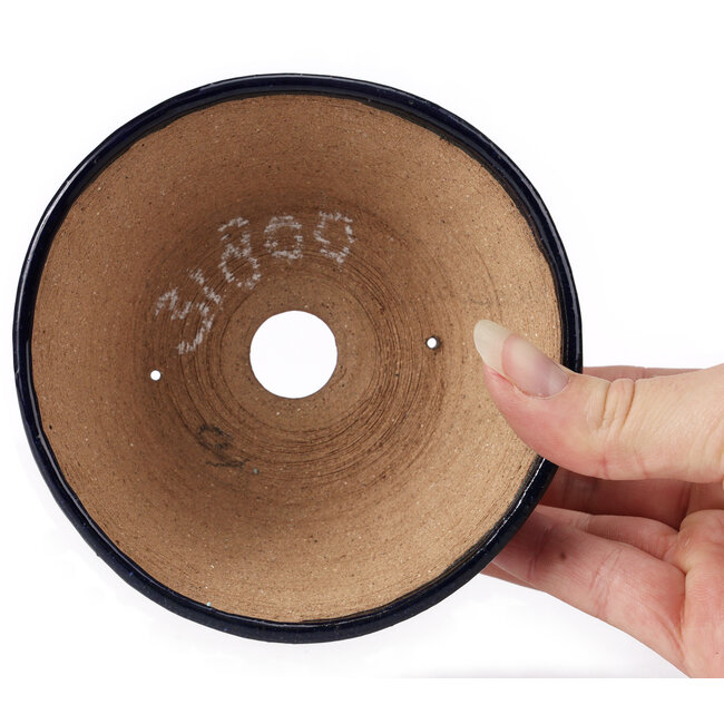 Pot à bonsaï rond bleu par Bonsai - 120 x 120 x 50 mm