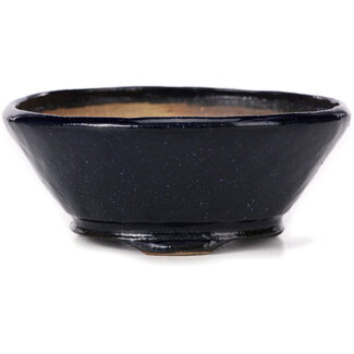 Bonsai 125 mm round blue bonsai pot by Bonsai, Japan