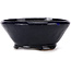 Round blue bonsai pot by Bonsai - 125 x 125 x 55 mm