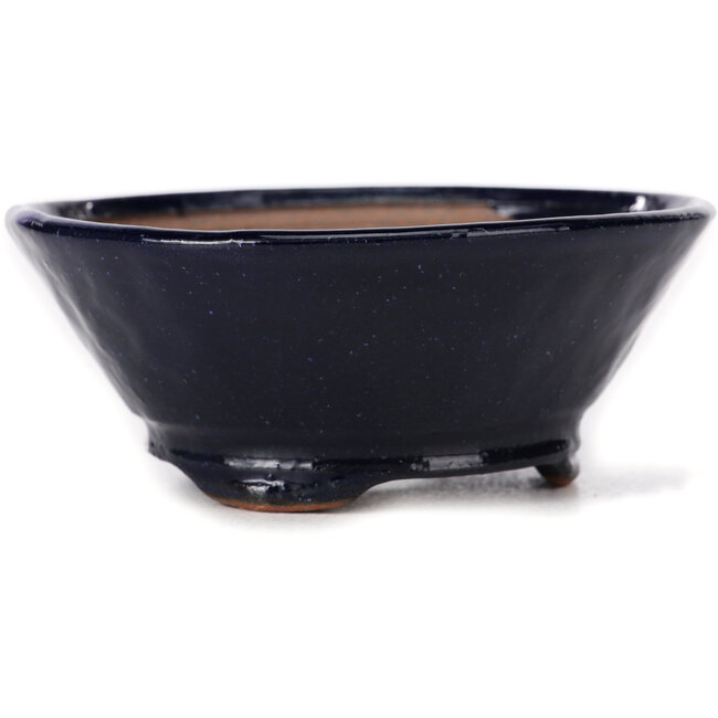 Round blue bonsai pot by Bonsai - 115 x 115 x 50 mm