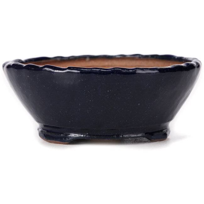 Maceta de bonsái redonda azul de Bonsai - 125 x 125 x 50 mm