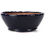 Round blue bonsai pot by Bonsai - 125 x 125 x 50 mm