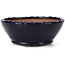 Round blue bonsai pot by Bonsai - 125 x 125 x 50 mm