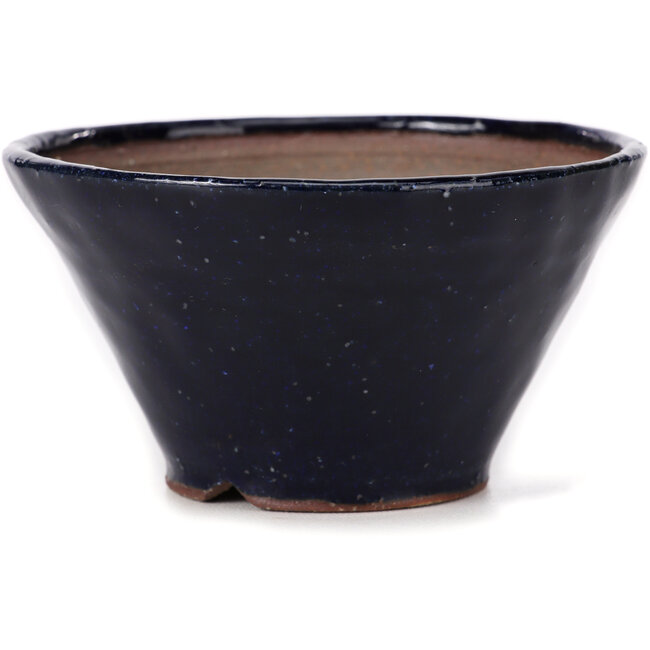 Round blue bonsai pot by Bonsai - 110 x 110 x 60 mm