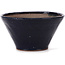 Round blue bonsai pot by Bonsai - 110 x 110 x 60 mm