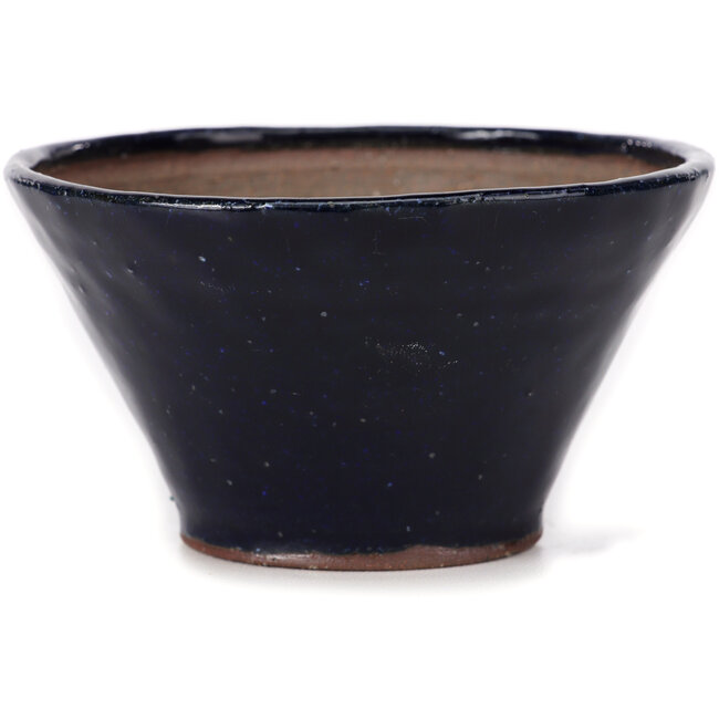Ronde blauwe bonsaipot van Bonsai - 110 x 110 x 60 mm