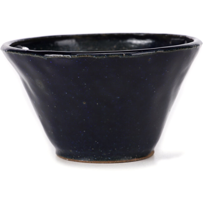 Maceta de bonsái redonda azul de Bonsai - 115 x 115 x 65 mm