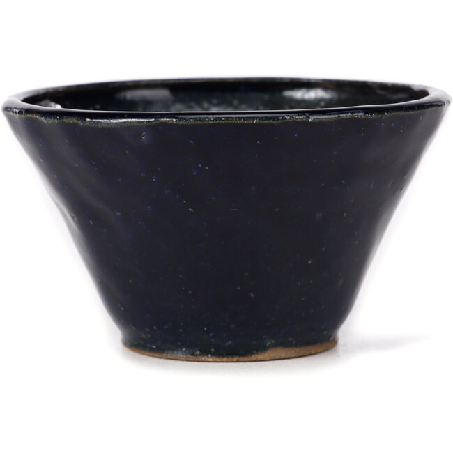 Vaso bonsai rotondo blu di Bonsai - 115 x 115 x 65 mm