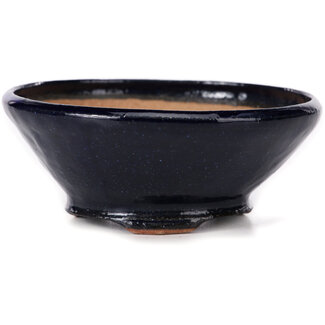 Bonsai 125 mm round blue bonsai pot by Bonsai, Japan