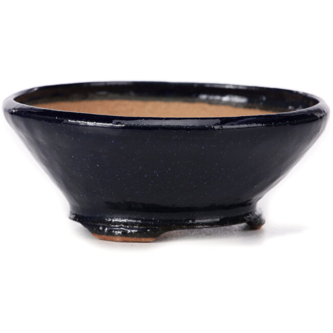 Maceta de bonsái redonda azul de Bonsai - 125 x 125 x 50 mm