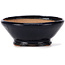 Round blue bonsai pot by Bonsai - 125 x 125 x 50 mm