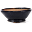 Round blue bonsai pot by Bonsai - 125 x 125 x 50 mm