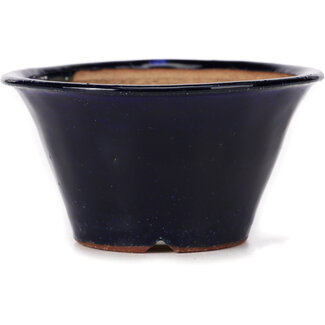 Bonsai Pot à bonsaï bleu rond de 110 mm par Bonsai, Japon