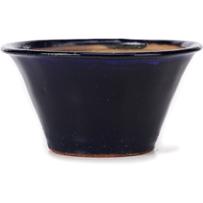 Round blue bonsai pot by Bonsai - 110 x 110 x 60 mm
