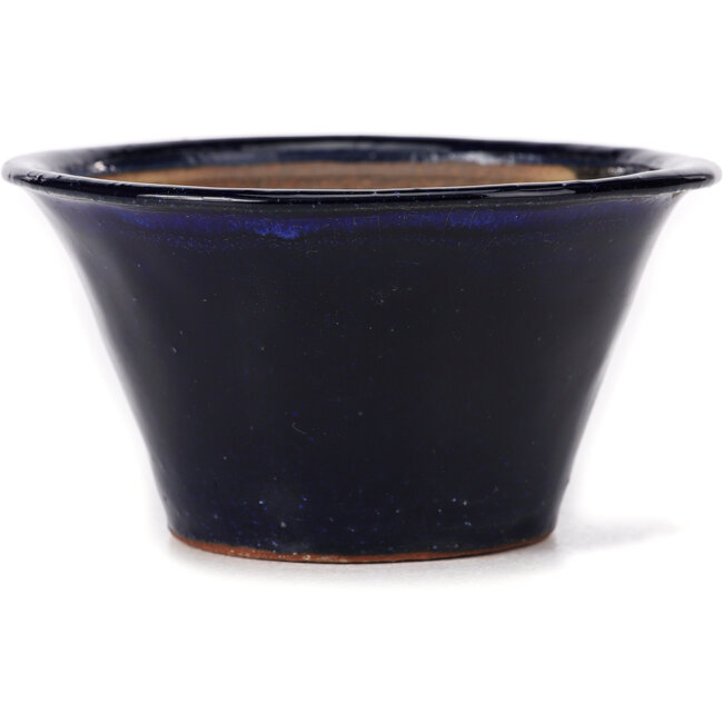 Ronde blauwe bonsaipot van Bonsai - 110 x 110 x 60 mm
