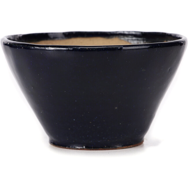Ronde blauwe bonsaipot van Bonsai - 110 x 110 x 65 mm