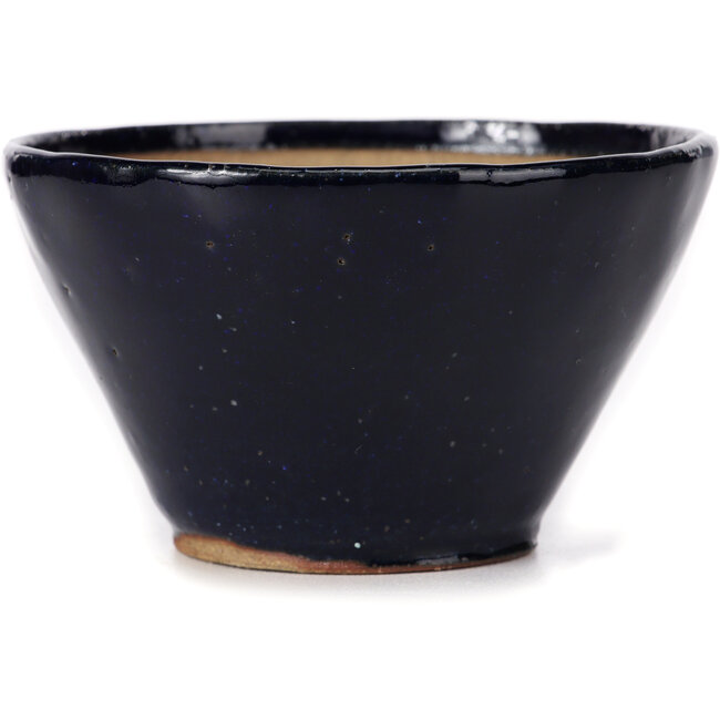 Pot à bonsaï rond bleu par Bonsai - 110 x 110 x 65 mm