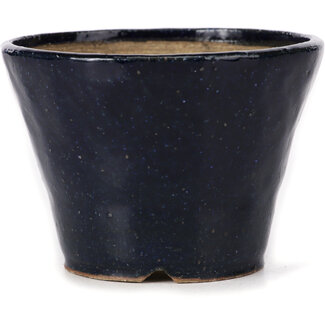 Bonsai Pot à bonsaï bleu rond de 100 mm par Bonsai, Japon