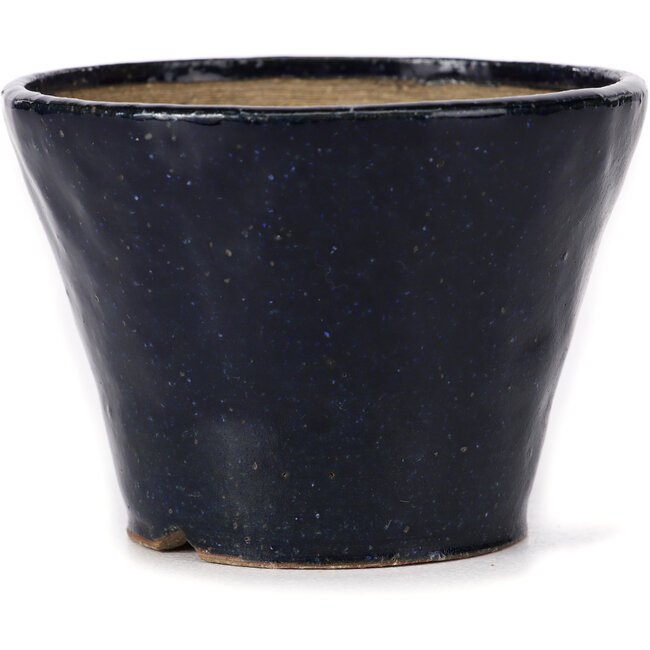 Pot à bonsaï rond bleu par Bonsai - 100 x 100 x 70 mm
