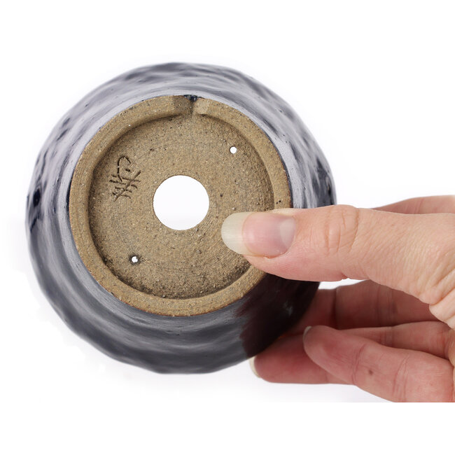 Vaso bonsai rotondo blu di Bonsai - 100 x 100 x 70 mm