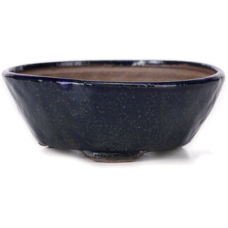 Bonsai 115 mm round blue bonsai pot by Bonsai, Japan