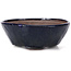 Round blue bonsai pot by Bonsai - 115 x 115 x 45 mm